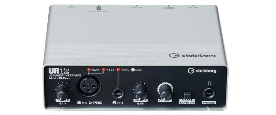 兼容iPad/Mac/PC，实现高品质录音的Steinberg USB音频接口UR12发布